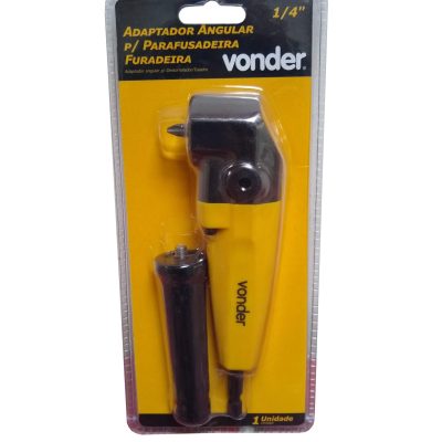 Adaptador Angular para Parafusadeira/Furadeira - 1/4" - Vonder