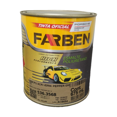 536.3568 - Esmalte de Poliuretano Vermelho Pepper GM 12 - 600 ml - Farben