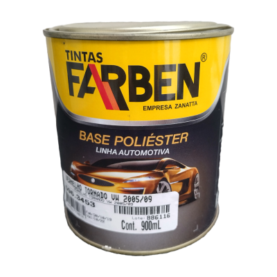 596.3453 - Poliéster Vermelho Tornado VW 2005/09- 900 ml - arben