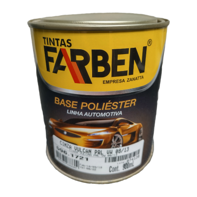596.1721 - Poliéster Cinza Vulcan PRL VW 08/13 - 900 ml - Farben