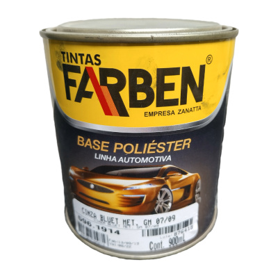 596.1914 - Poliéster Cinza Bluet MET GM 07/09 - 900 ml - Farben