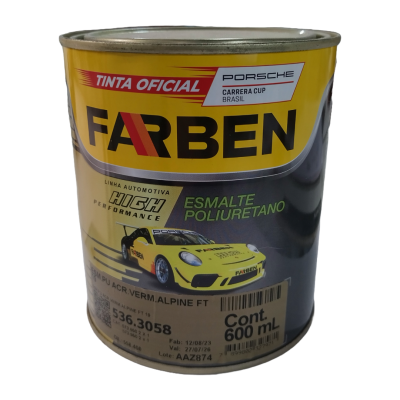 536.3058 - Esmalte PU Acrílico Vermelho Alpine FT 19 - 600 ml -Farben