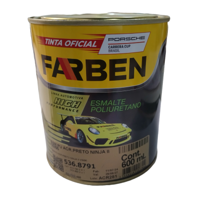 536.8791 - Esmalte PU Acrílico Preto Ninja II VW95 - 600 ml - Farben