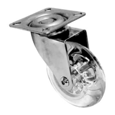 Rodizio silicone Incolor Sem Freio