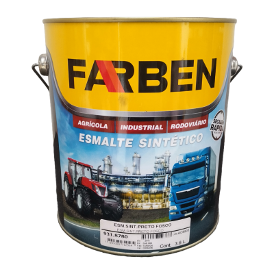 931.8780 - Esmalte Sintético Preto Fosco - Farben