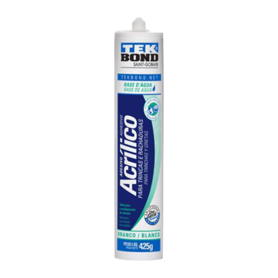Adesivo Acrílico Branco Selador de Trincas e Rachaduras - Tek Bond