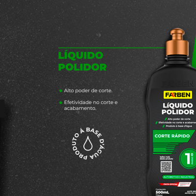 Líquido Polidor 1 - Corte Rápido - Farben