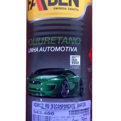 543.400 - Verniz PU Bicomponente Rápido - 750 ml - Catalise 4 x 1 c/ 573.950